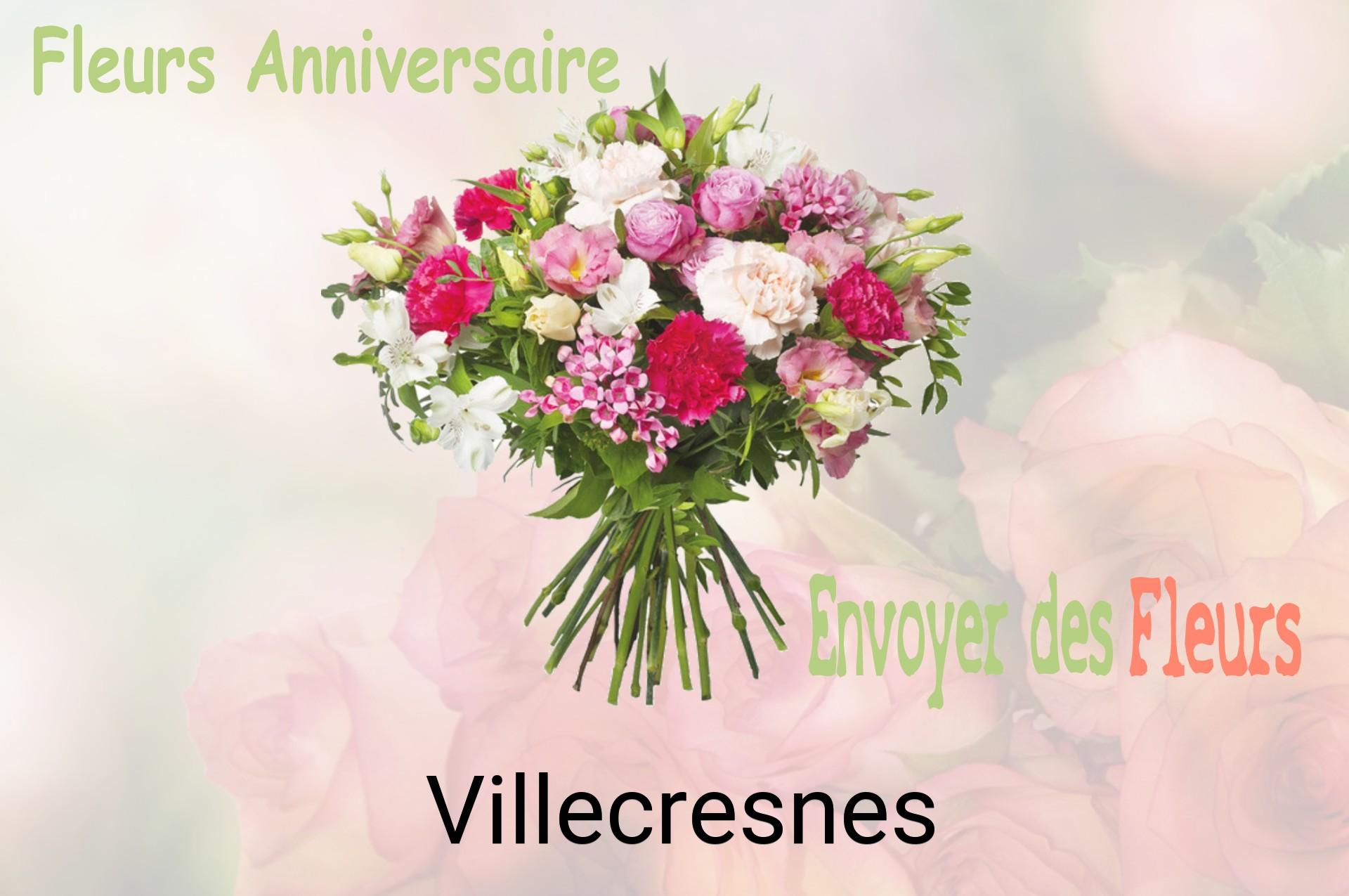 Bouquet de fleurs d’anniversaire livré à Villecresnes