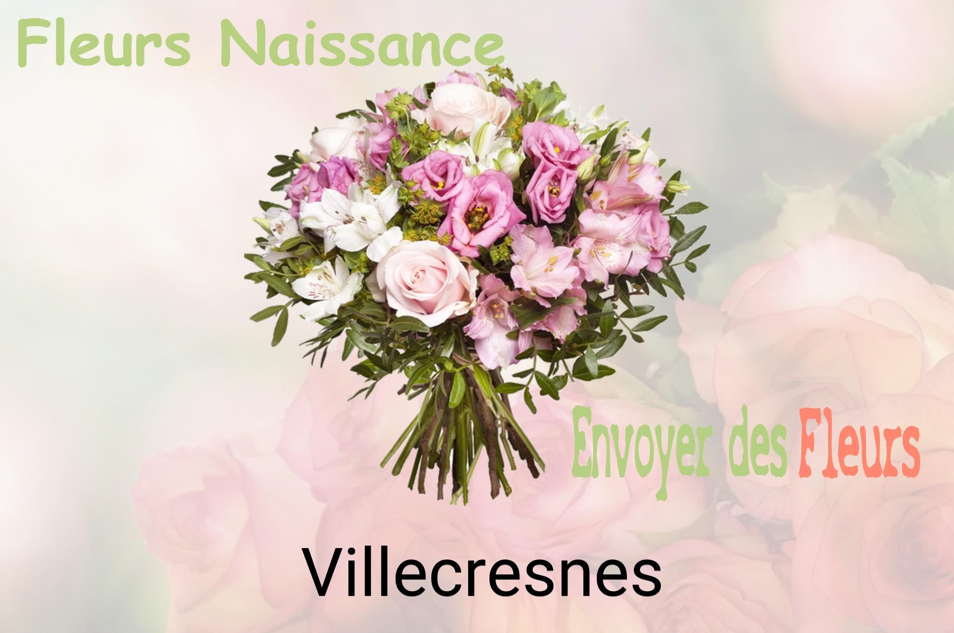 Bouquet de fleurs de naissance livré à Villecresnes